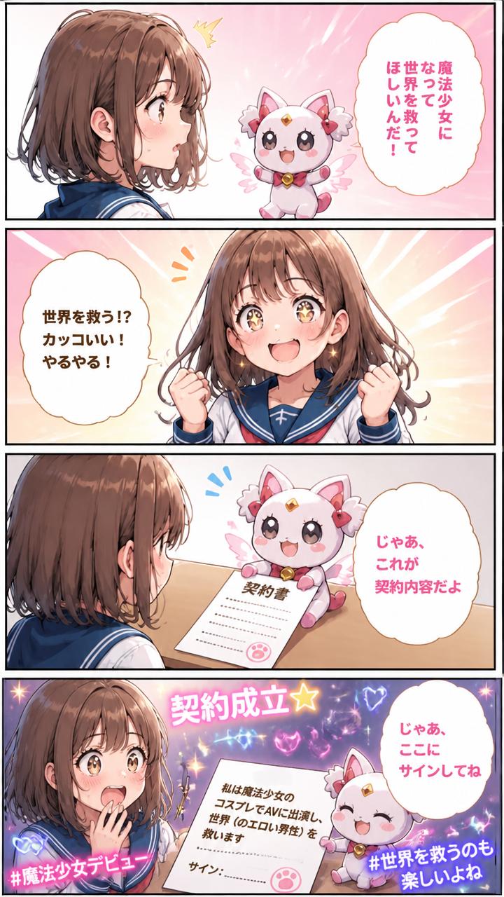 【お題に回答】魔法少女の契約...？
