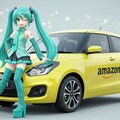 初音ミクとAmazonカラースズキスイフト 3枚目