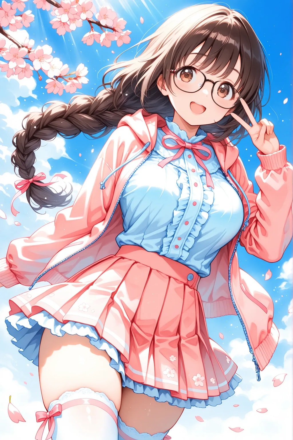 三つ編みをほどいて