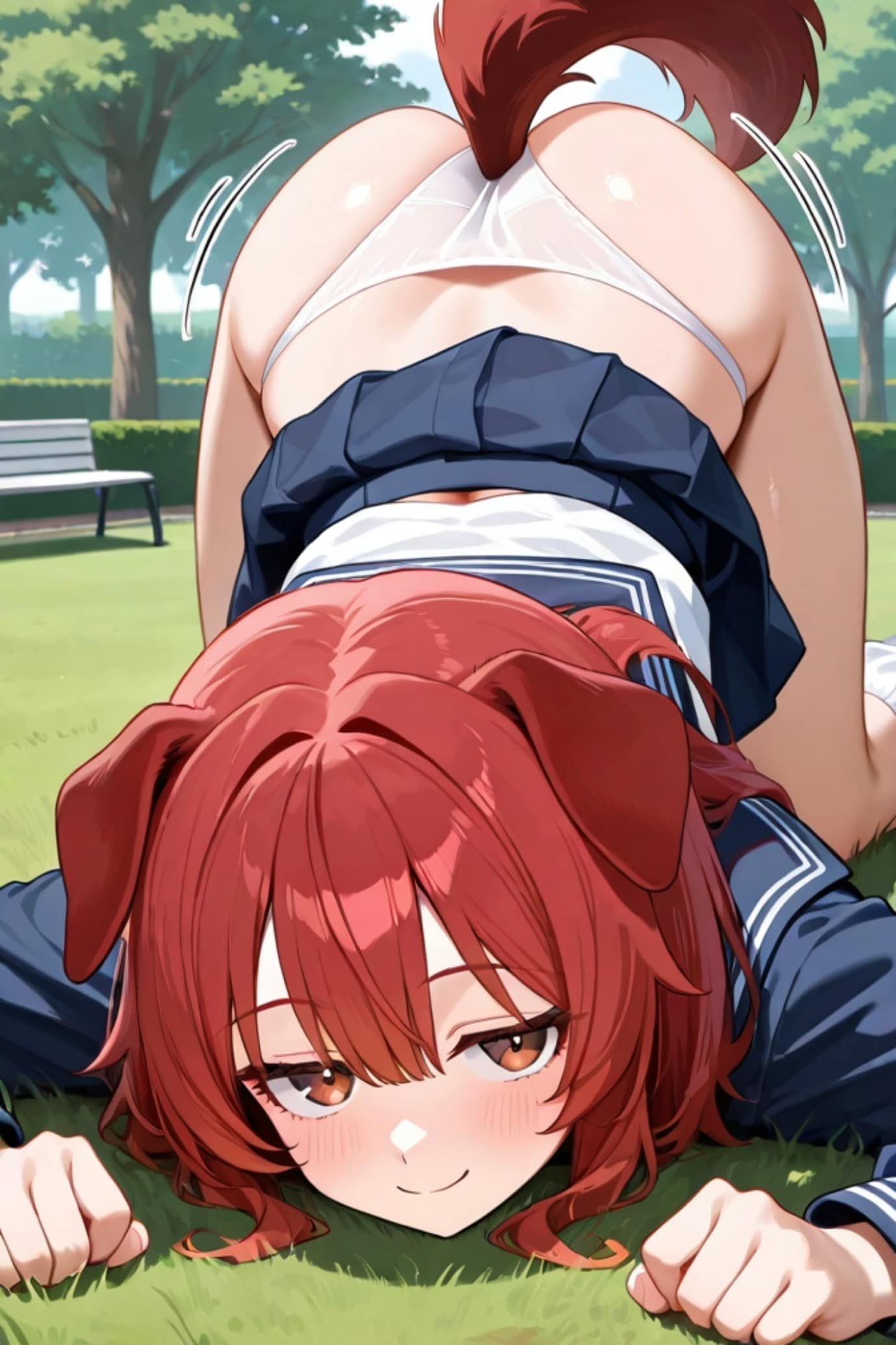 わんこな赤髪ちゃん