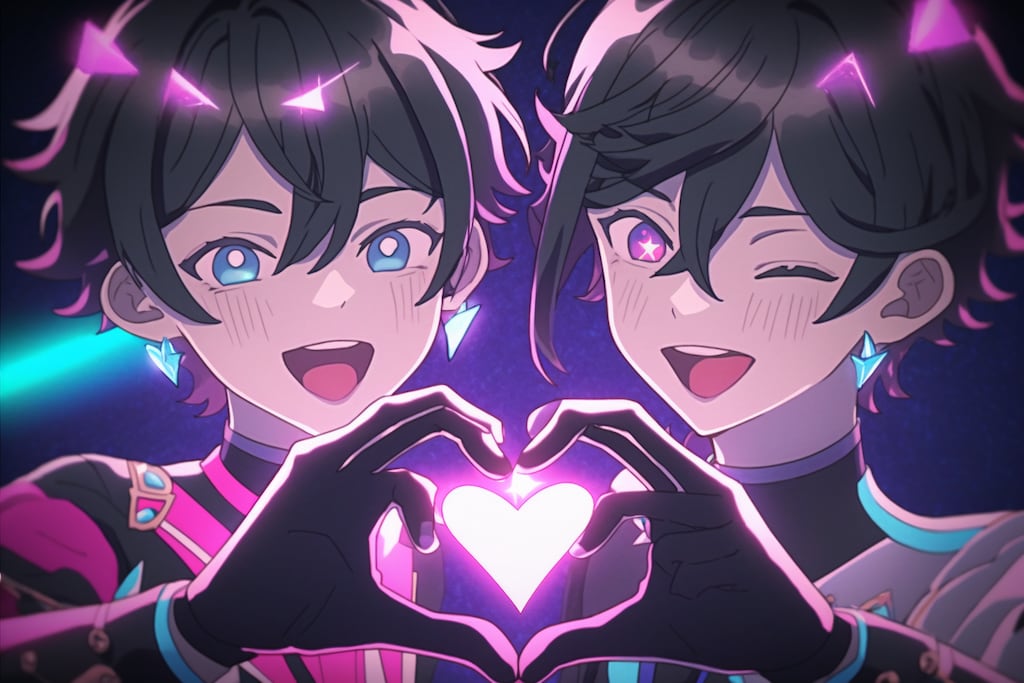 ぴかぴかホログラムハート