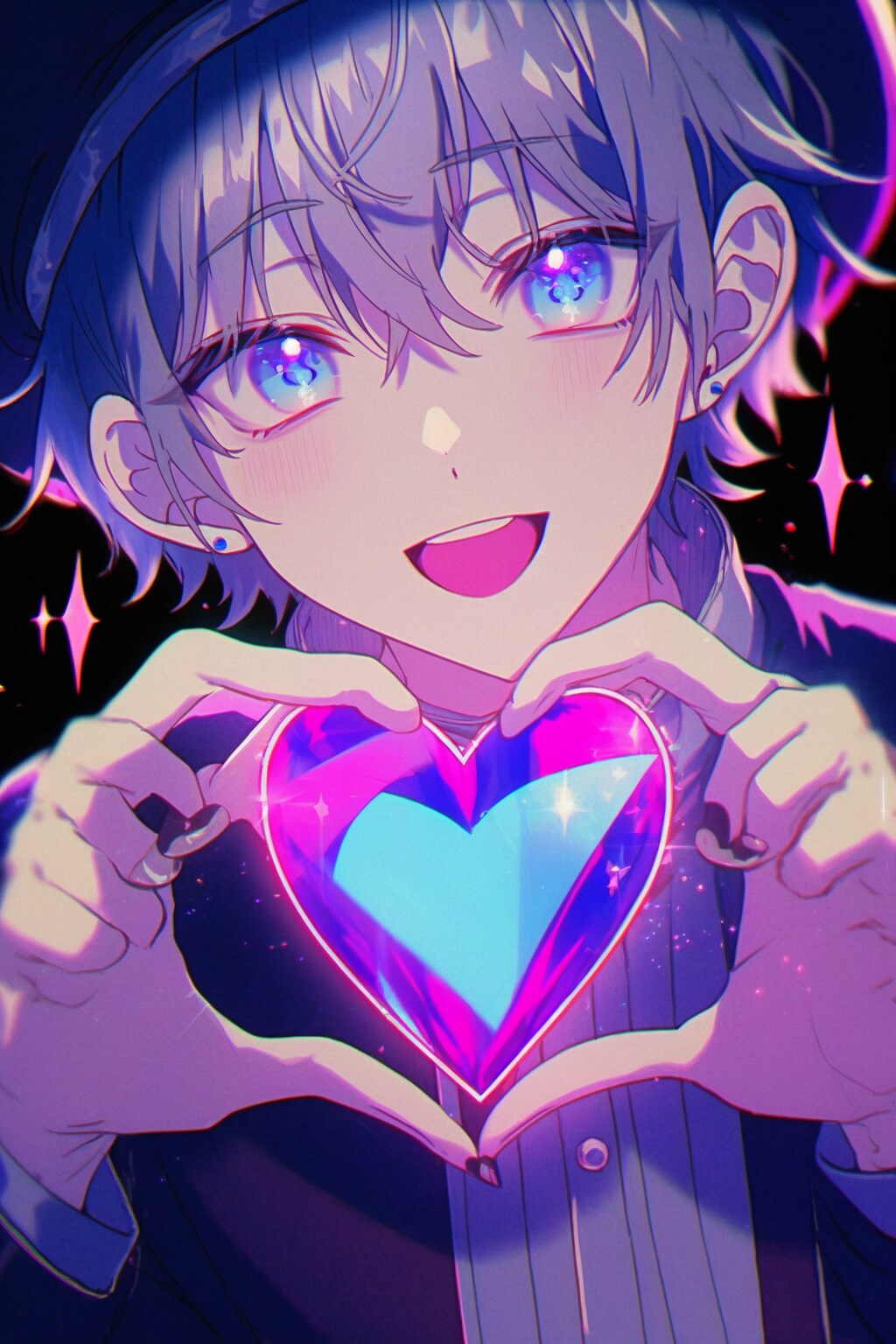 ぴかぴかホログラムハート