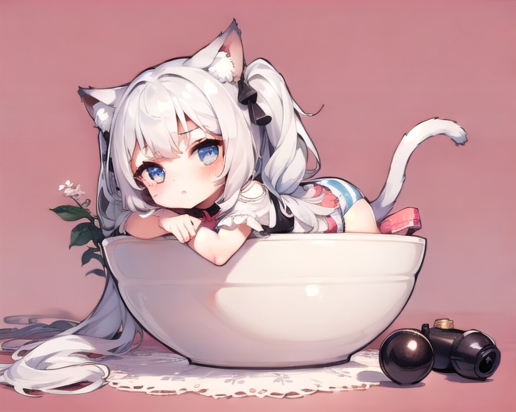 テスト生成で失敗した猫耳ツインテールの女の子