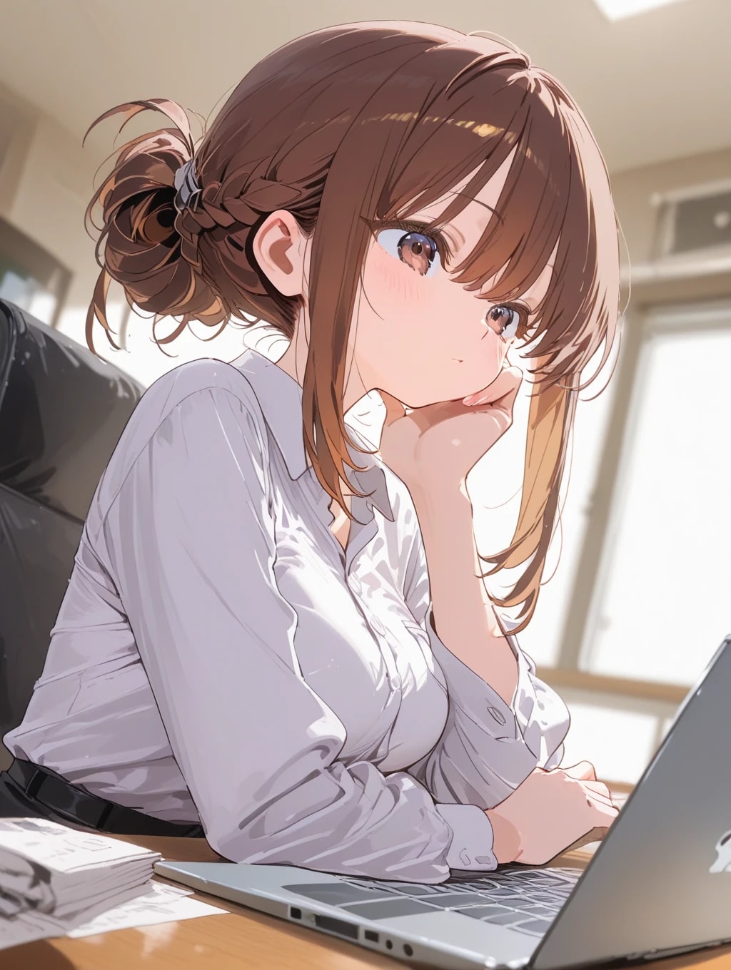 会社の可愛いしごでき先輩 | の人気AIイラスト・グラビア