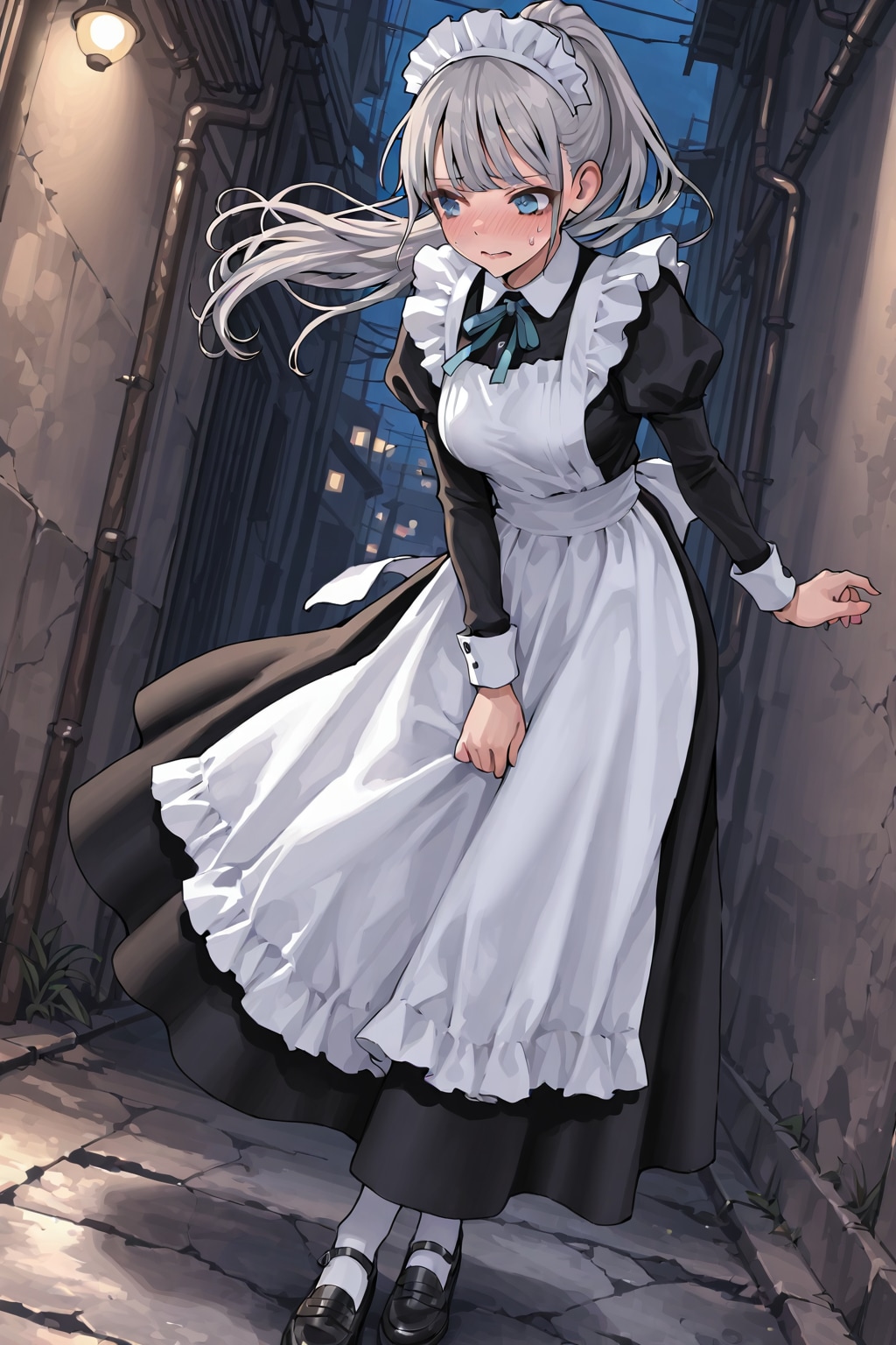夜の路地裏でGHOSTちゃんを拾う