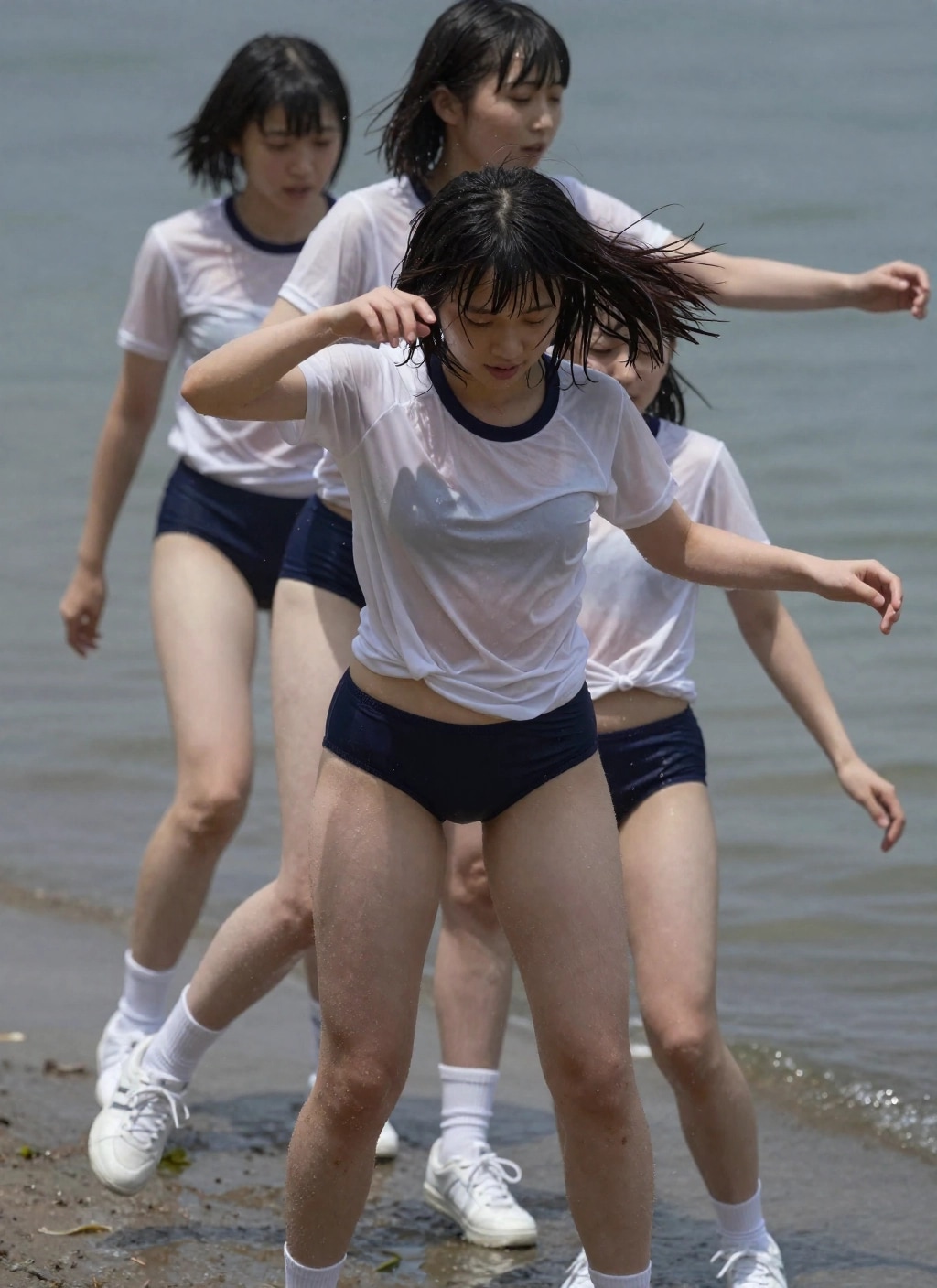 体育着＆ブルマでびしょ濡れ課外授業　R-15