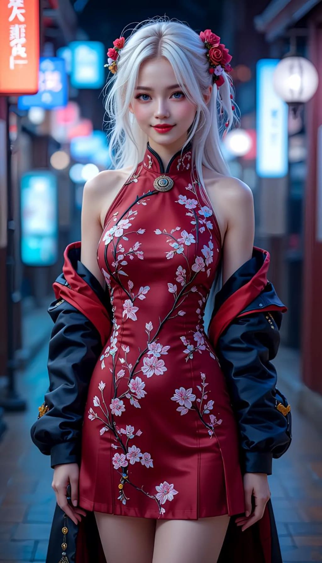 上着は肩落としで