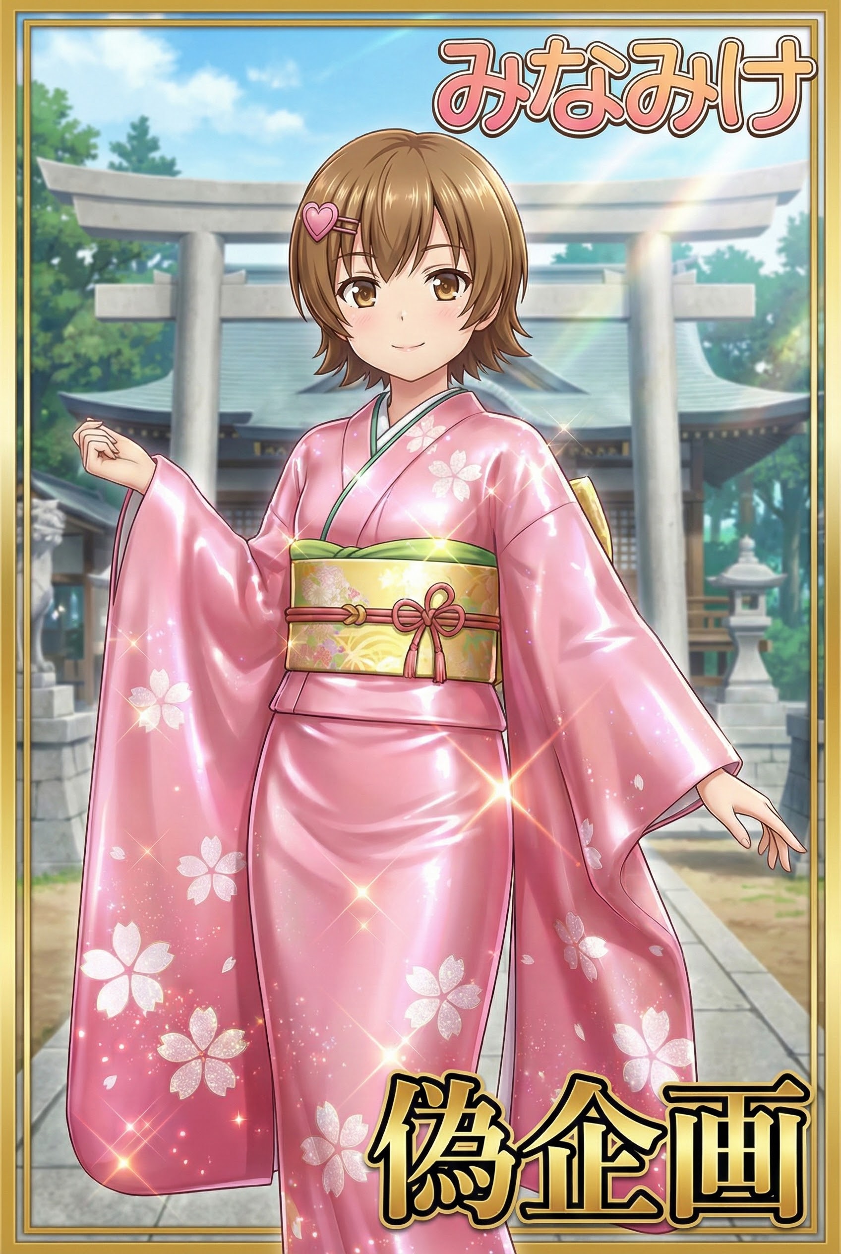 みなみけ　マコちゃん　振袖
