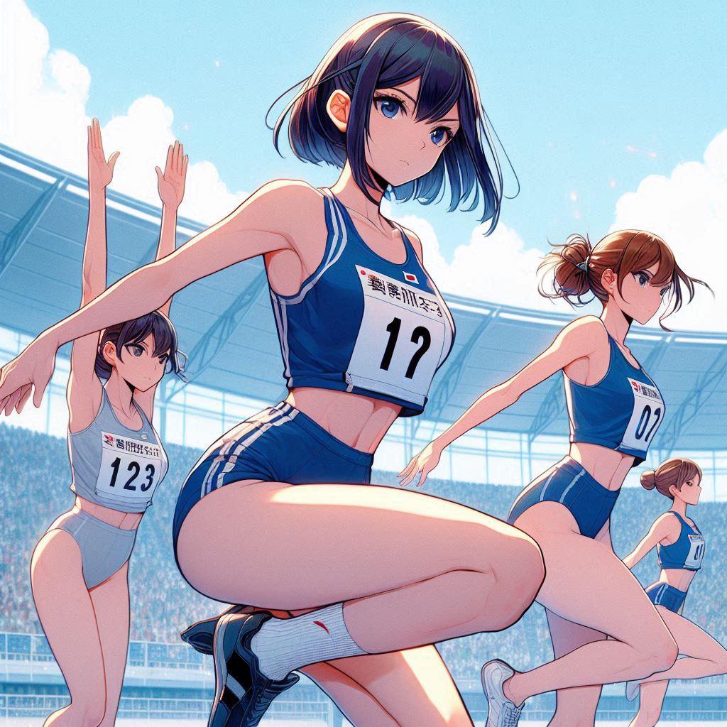 空気抵抗に抗った機能美の結晶！女子陸上の腹だしユニフォーム♪