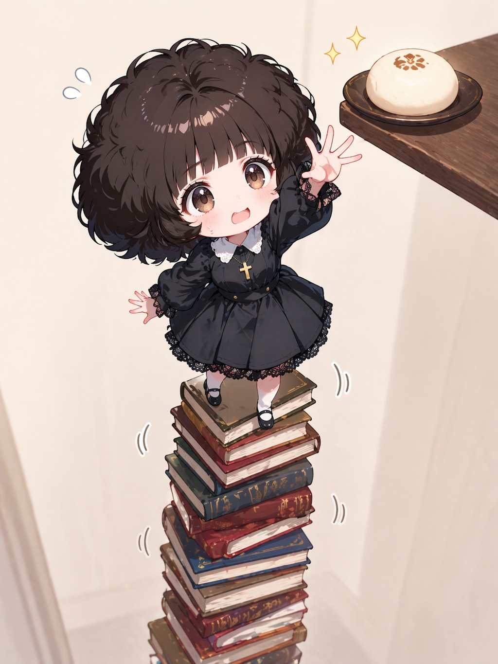 可愛い本を読む