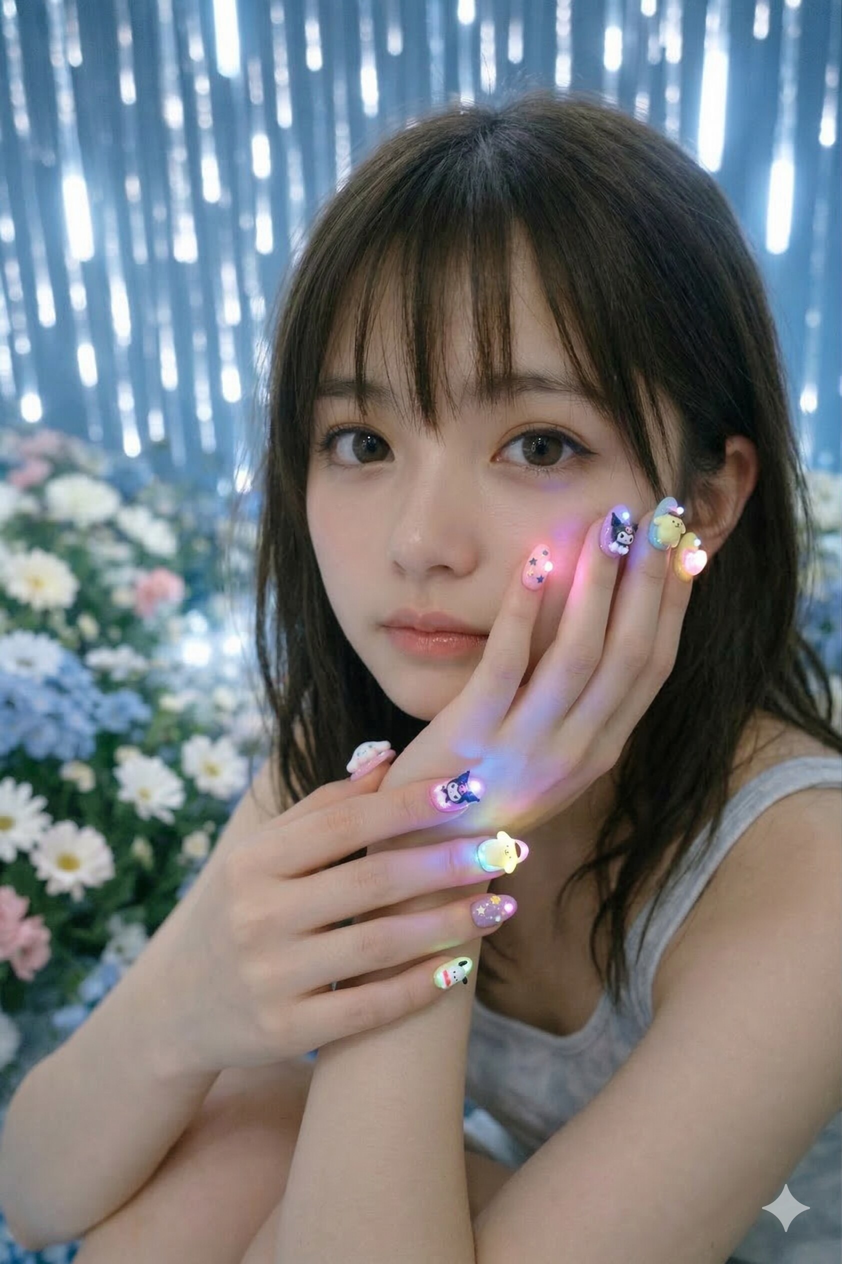 光るネイル💅✨