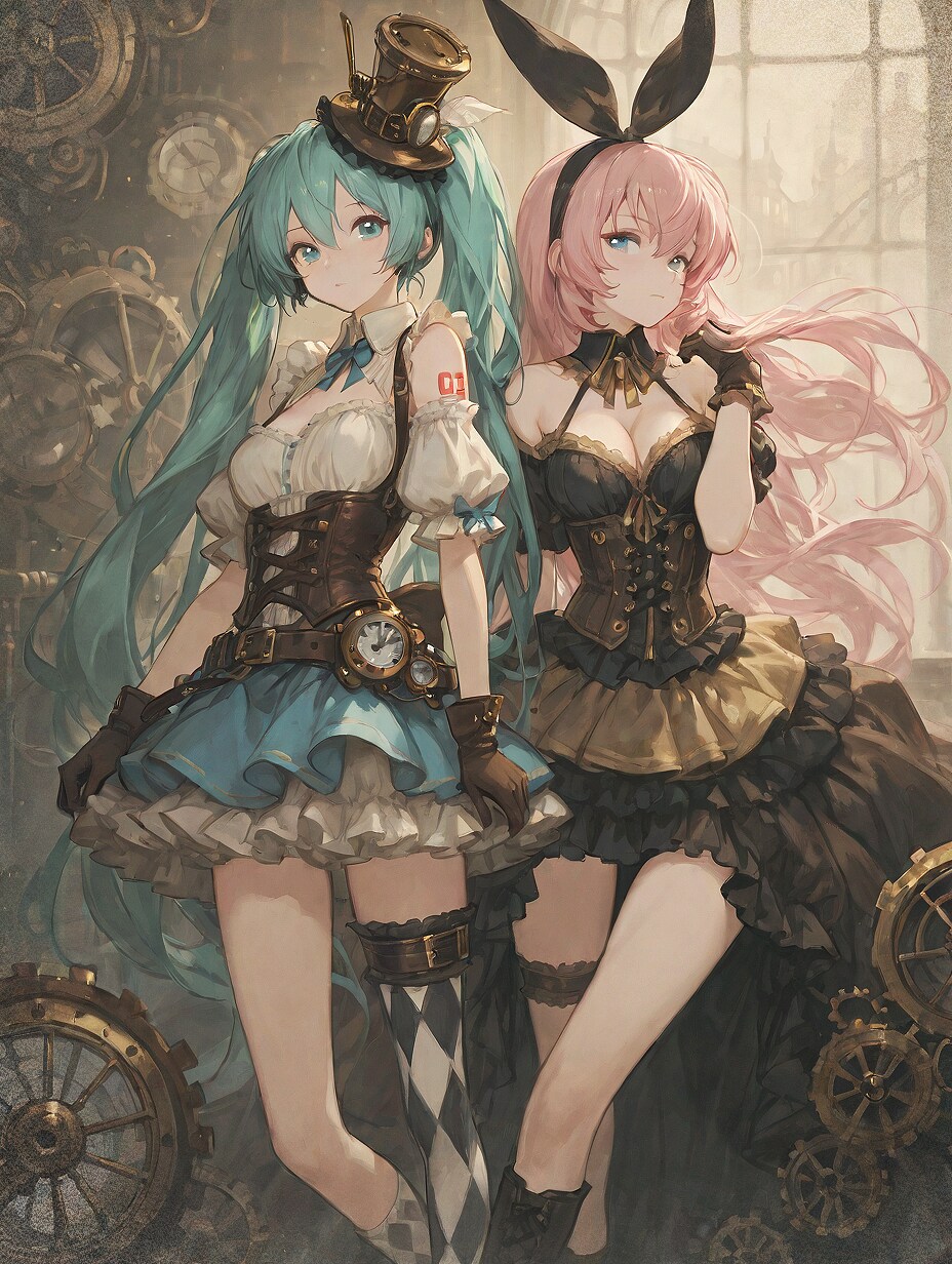 2人のアリス スチームパンク風