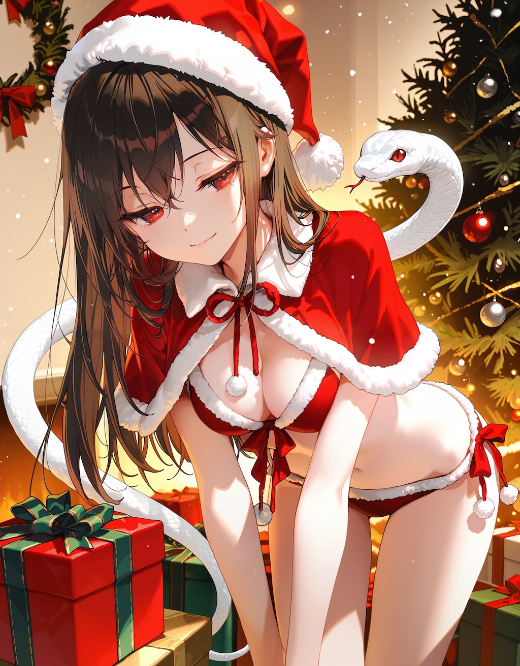 クリスマス蛇のお姉さん