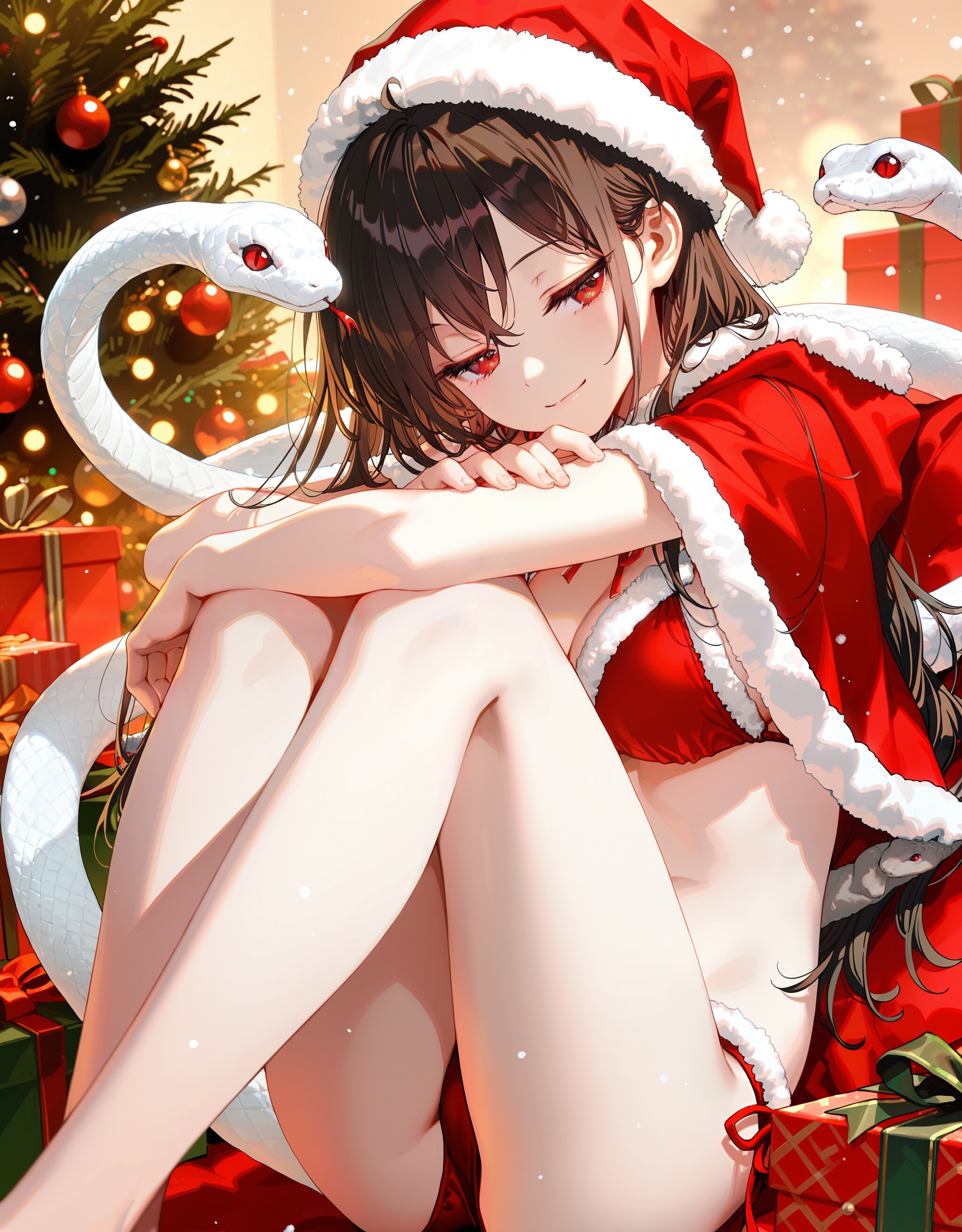 クリスマス蛇のお姉さん