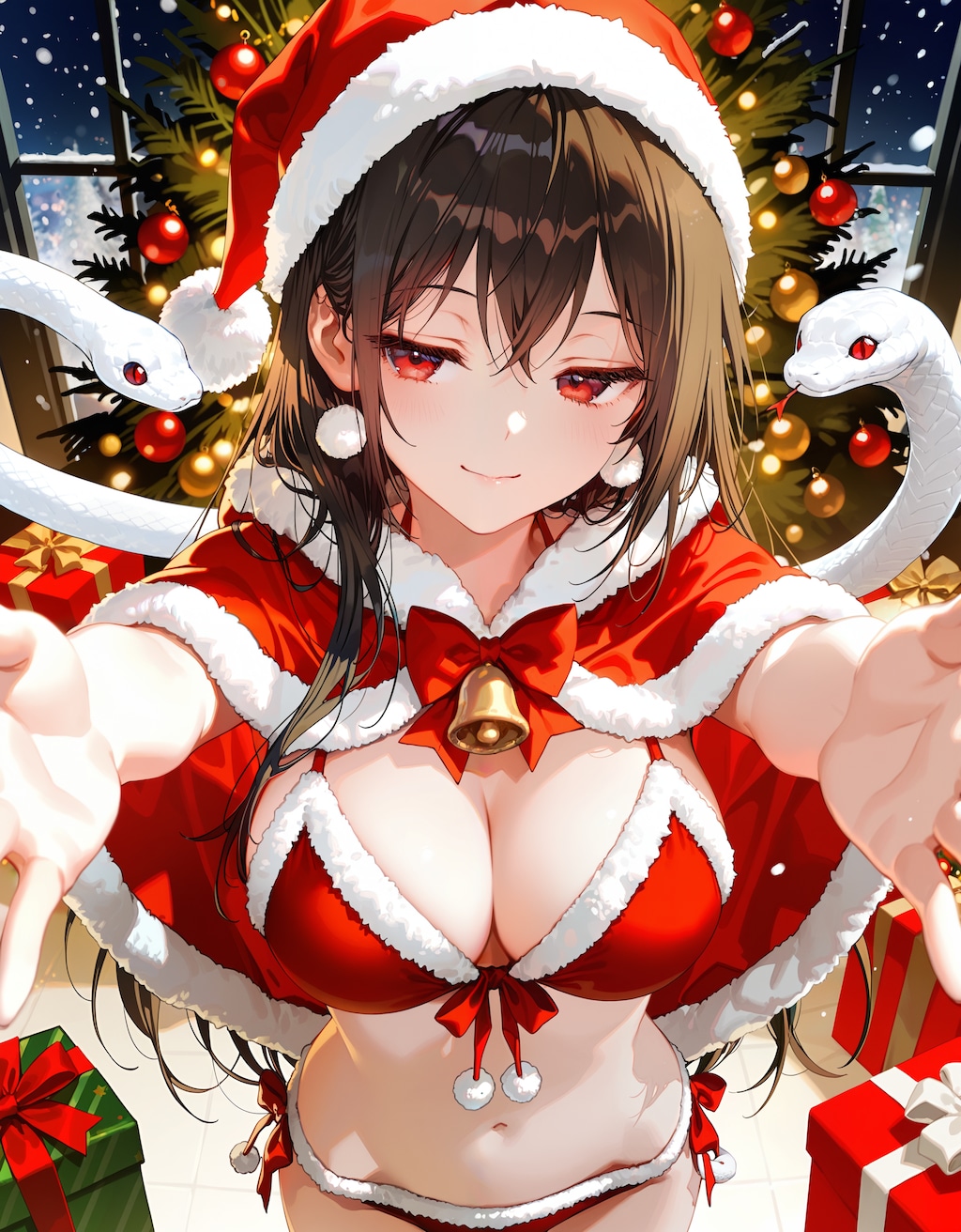 クリスマス蛇のお姉さん