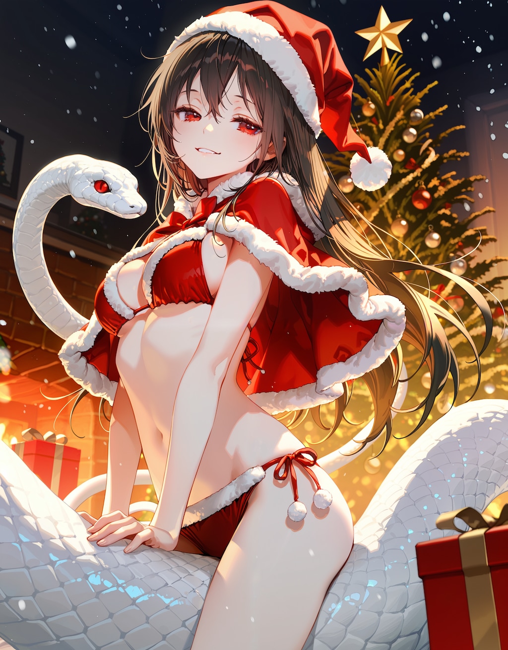 クリスマス蛇のお姉さん