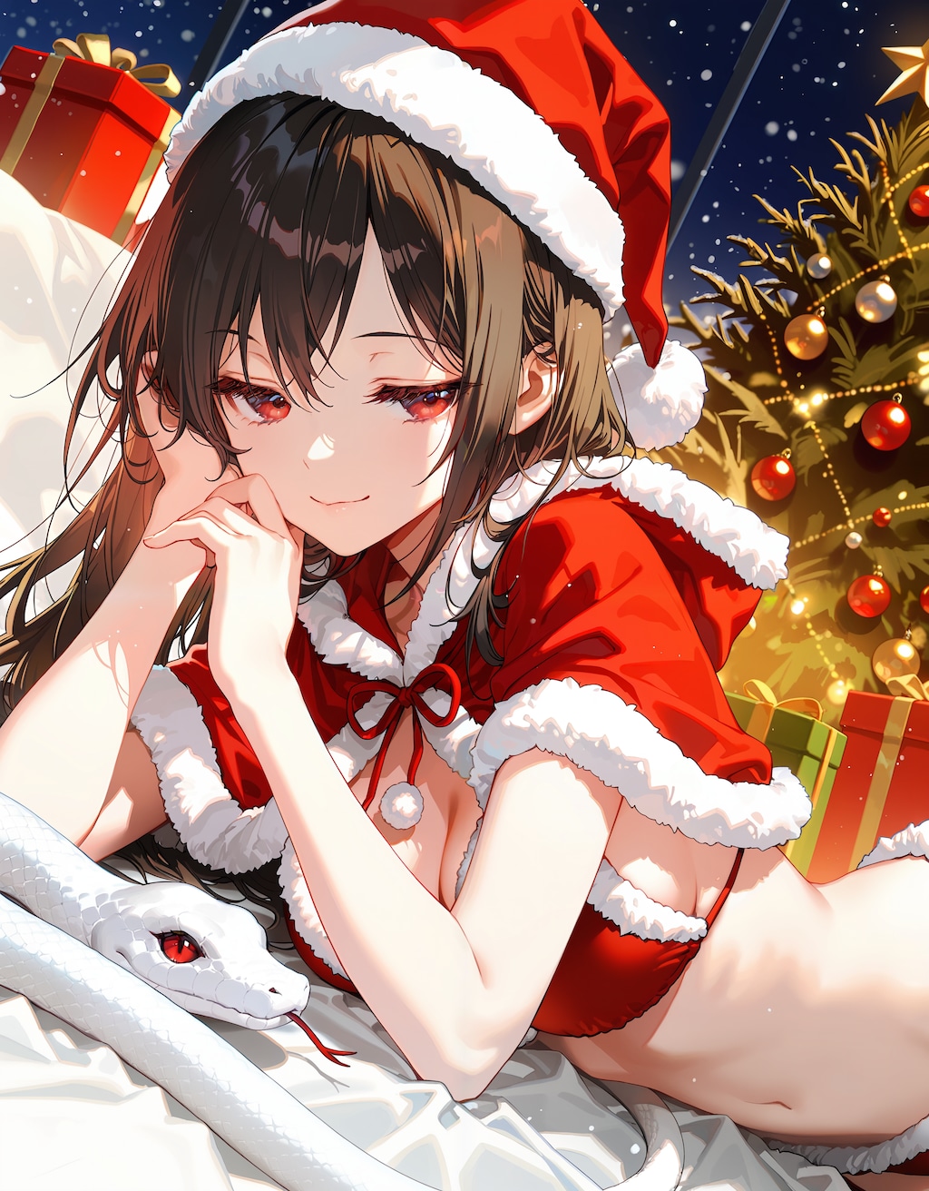 クリスマス蛇のお姉さん