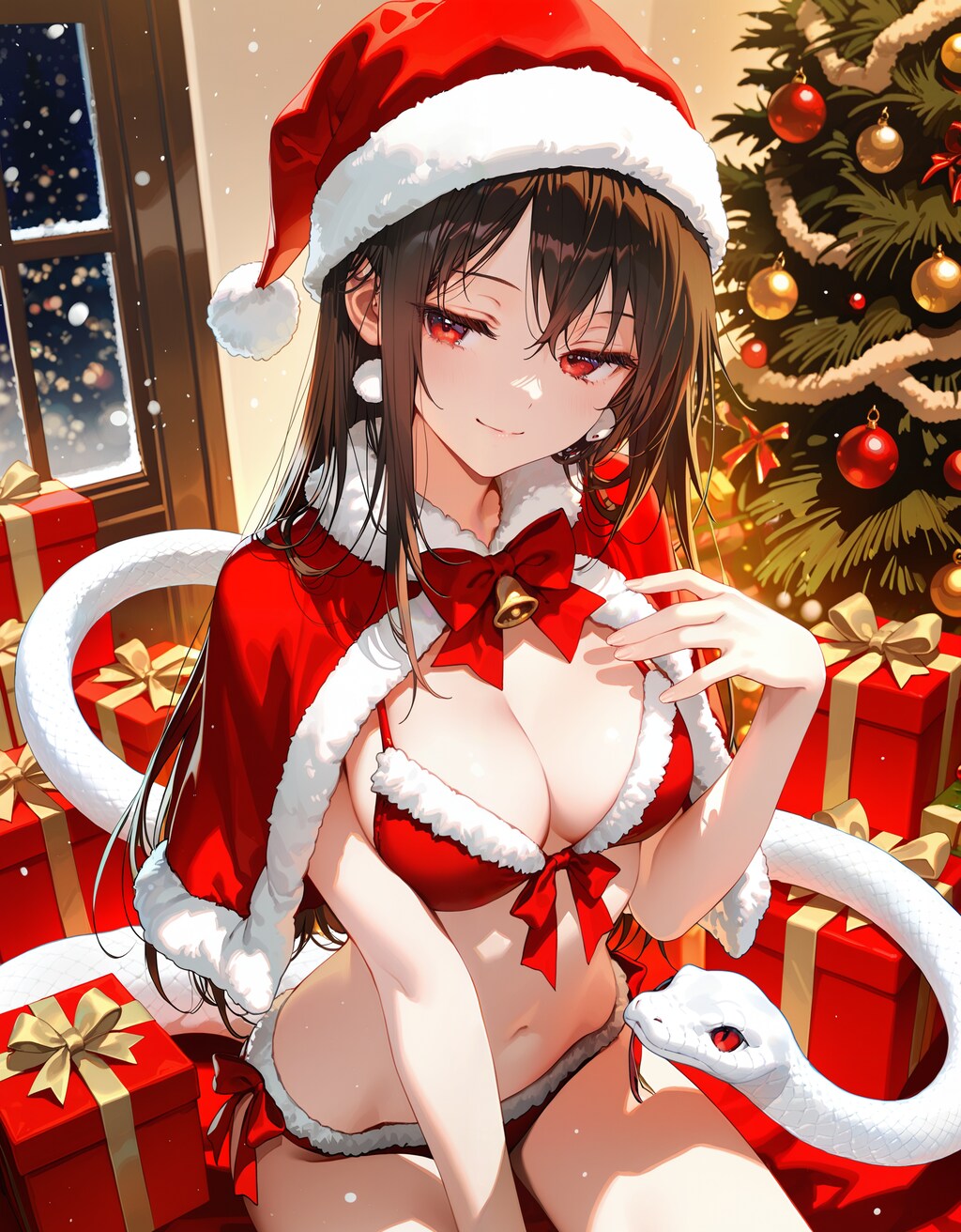 クリスマス蛇のお姉さん