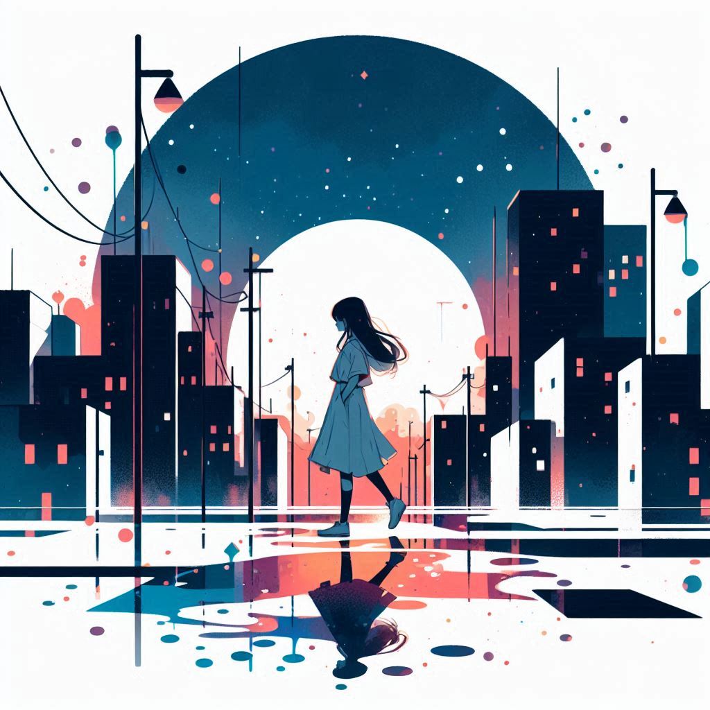 月と少女34 | の人気AIイラスト・グラビア