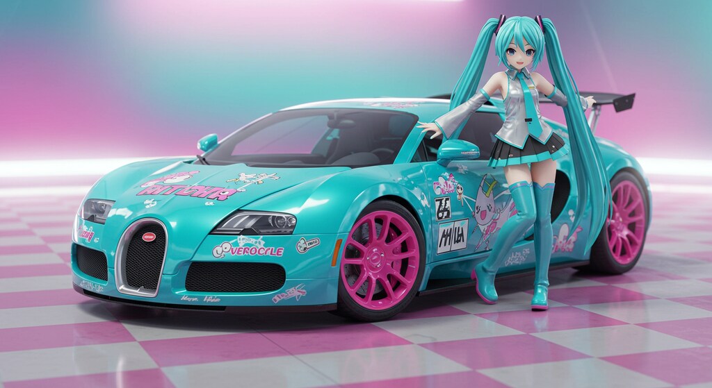 初音ミクとブガッティヴェイロン　リメイク版