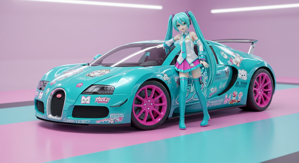 初音ミクとブガッティヴェイロン　リメイク版