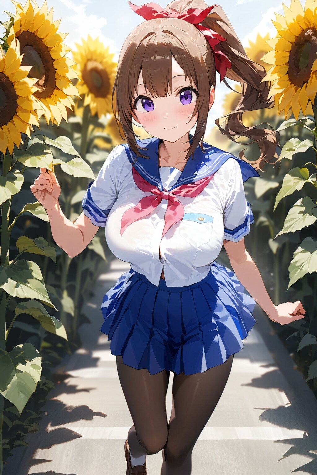 ひまわりロード | の人気AIイラスト・グラビア