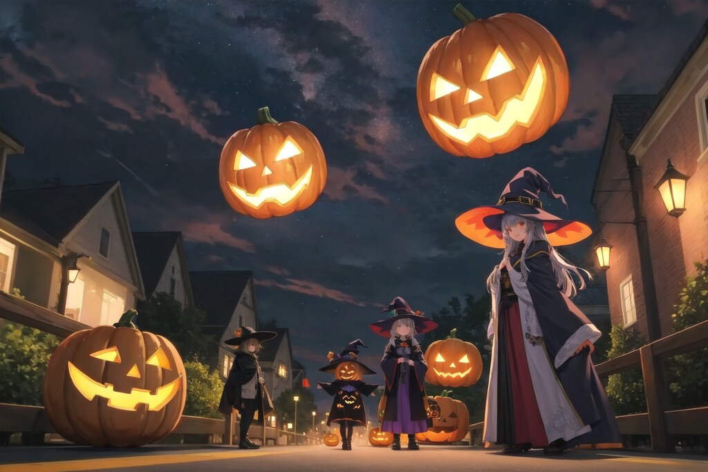魔女達のハロウィンなかぼちゃ