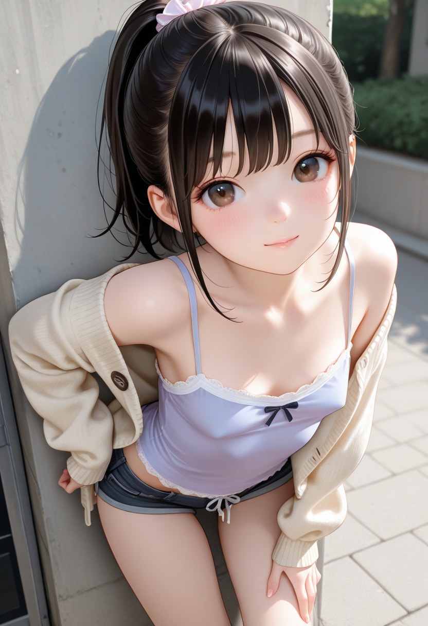 ポニテの少女