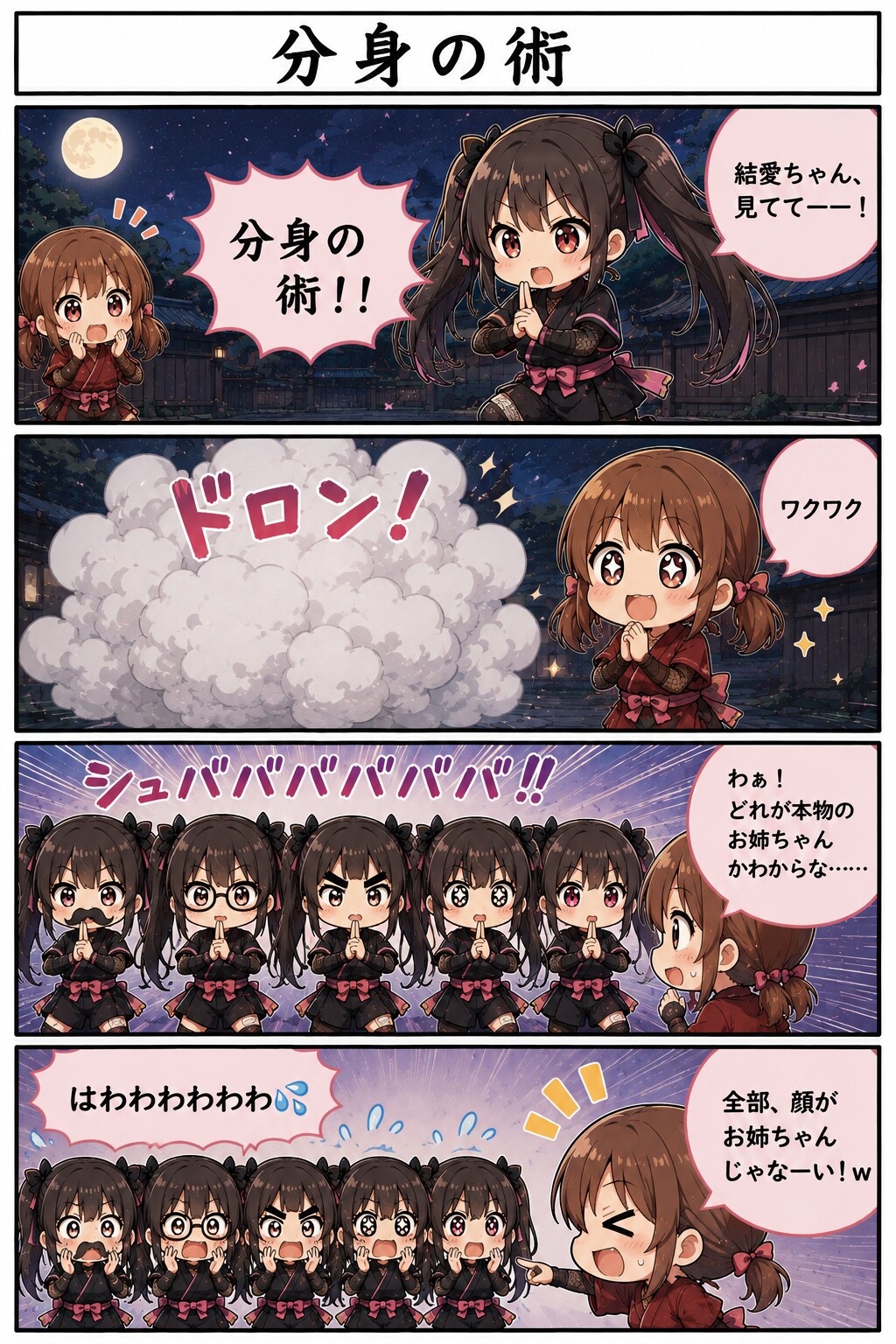 分身の術 | の人気AIイラスト・グラビア