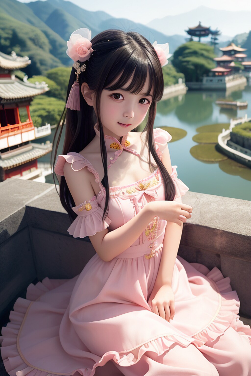 中華風ピンク姫 (ani2real版)