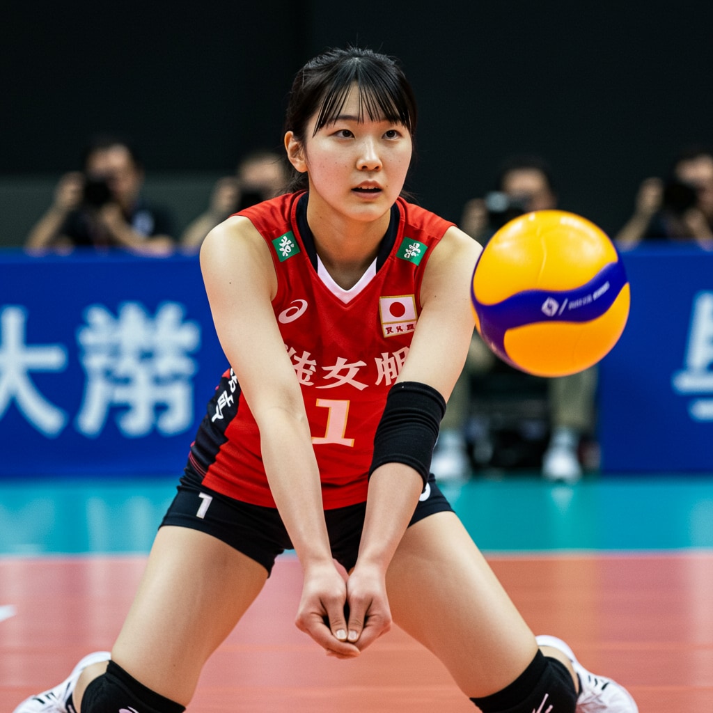 深夜のレシーブ習作