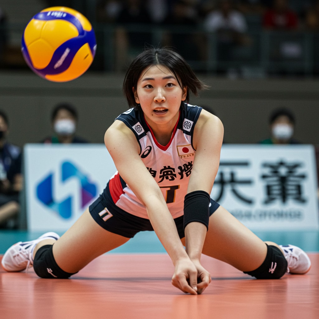 深夜のレシーブ習作