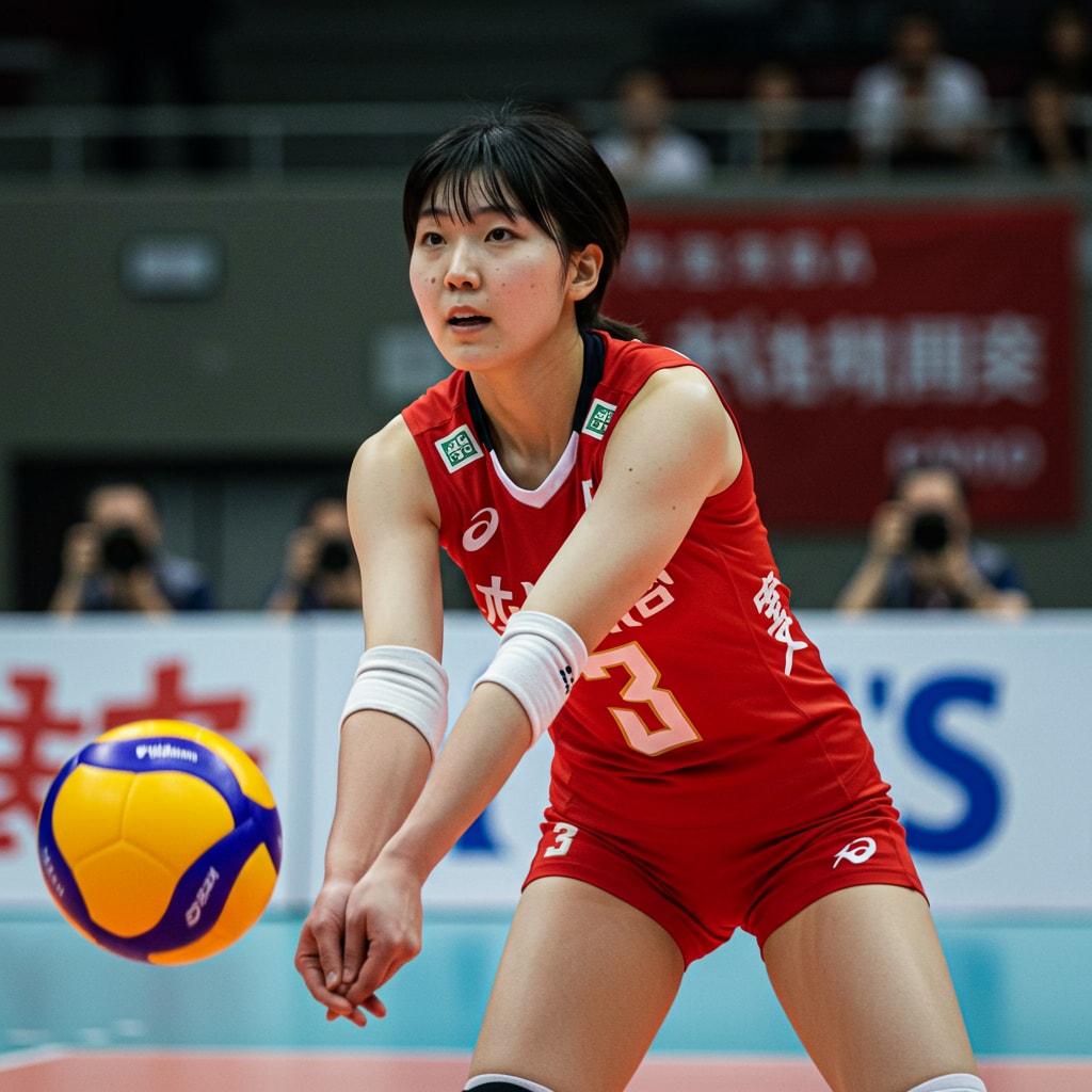 深夜のレシーブ習作