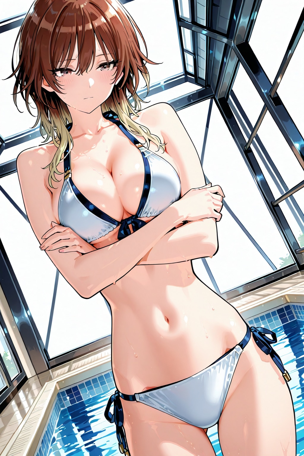 ２着目は普通のビキニ水着なんだ・・・うん・・・これもいいね。