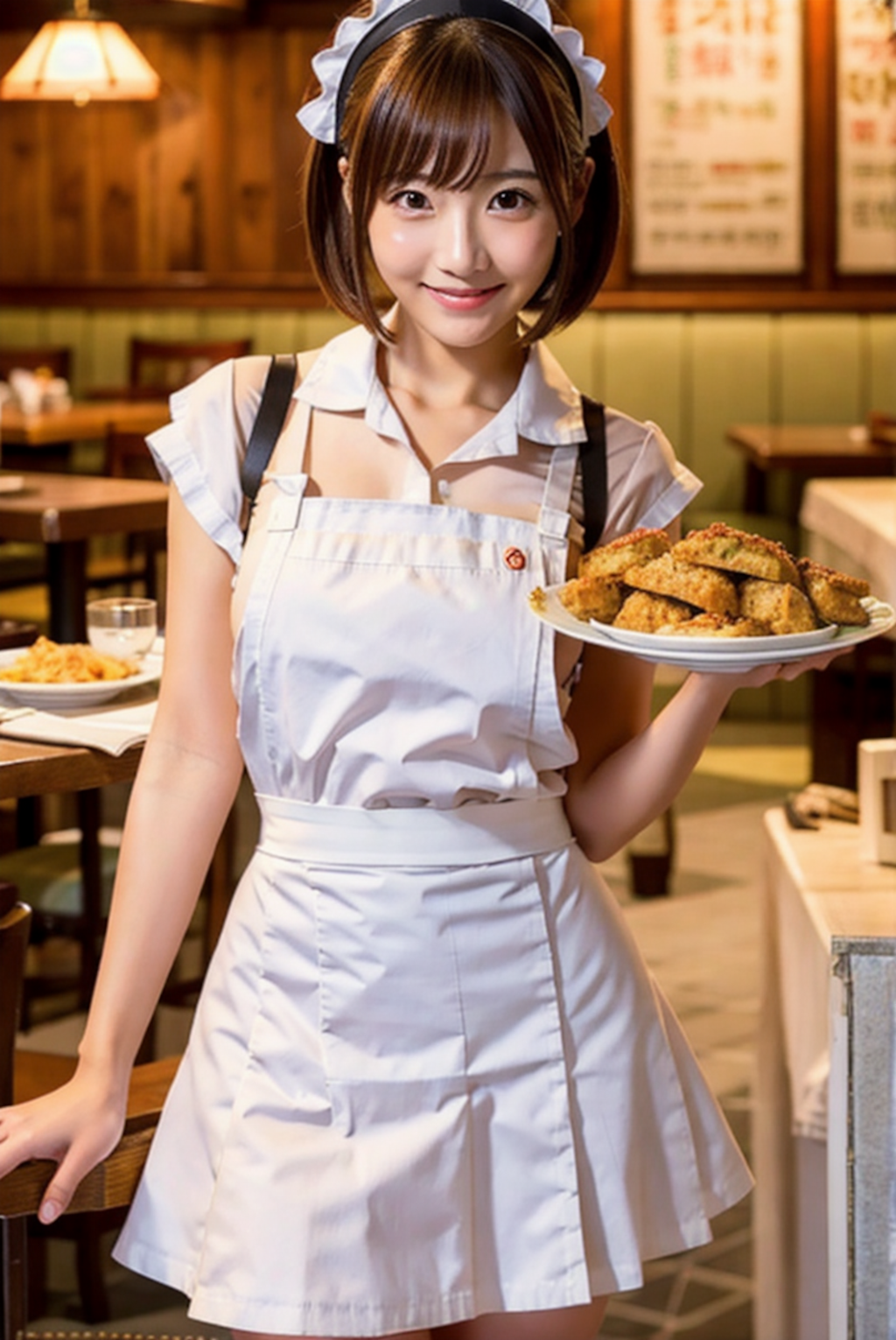 レストランウェイトレス女子4