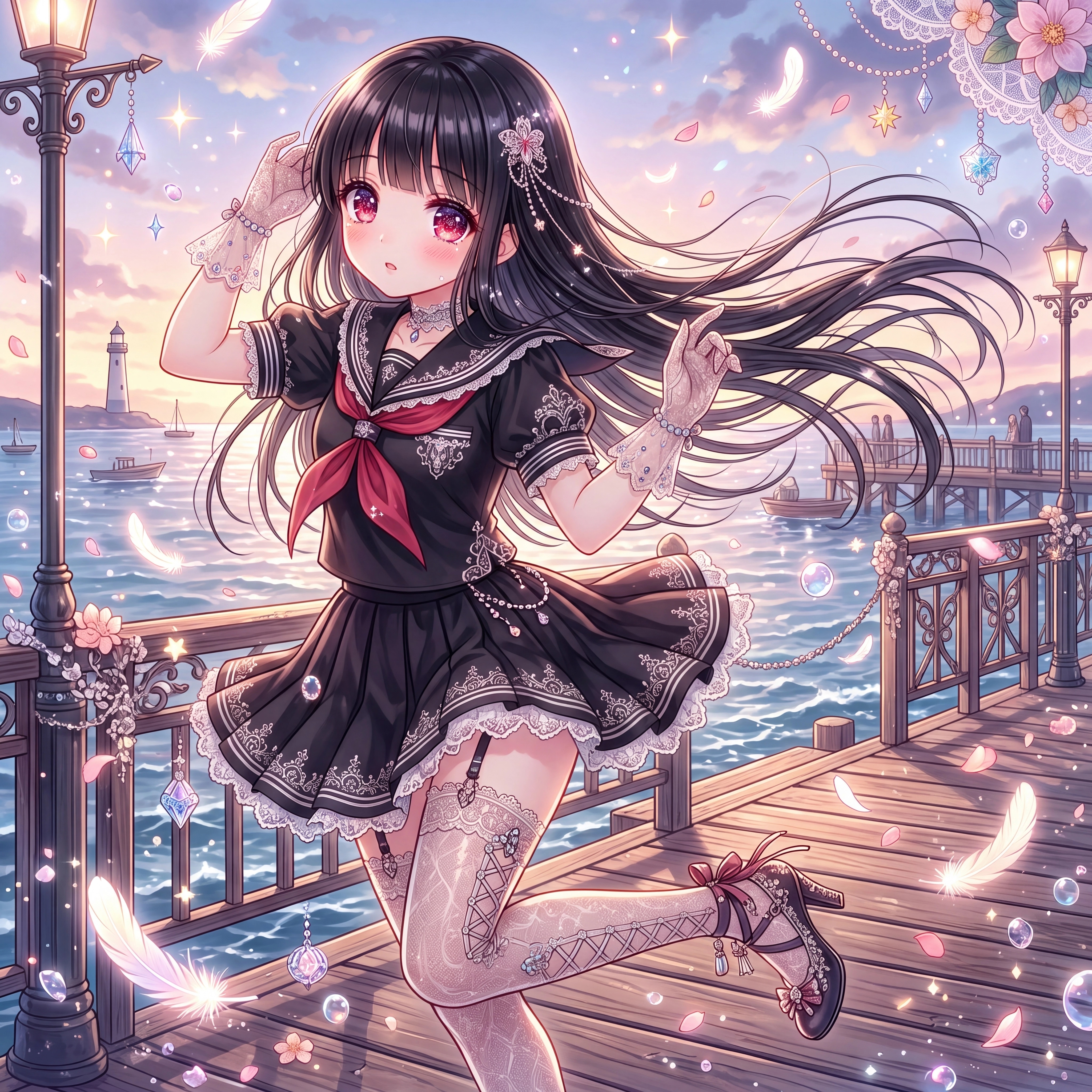 沈黙の汽水 | の人気AIイラスト・グラビア