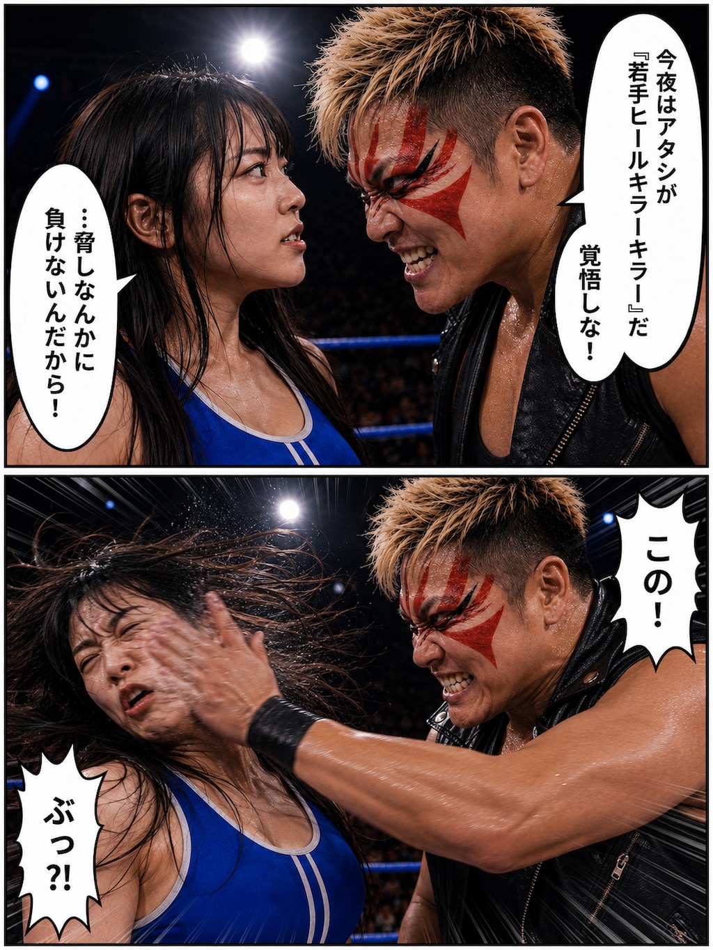 沙原美沙は圧倒される