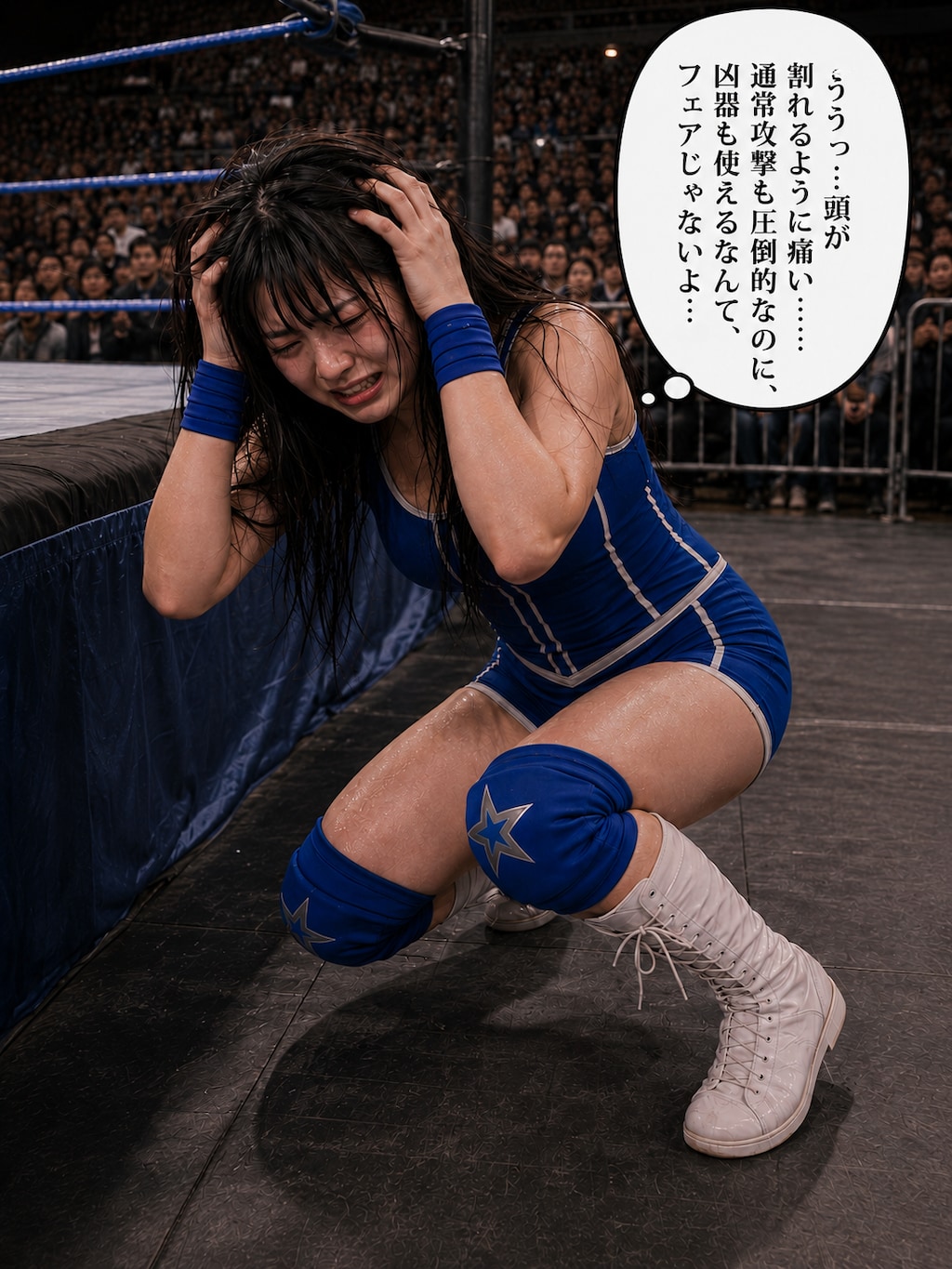 沙原美沙は圧倒される