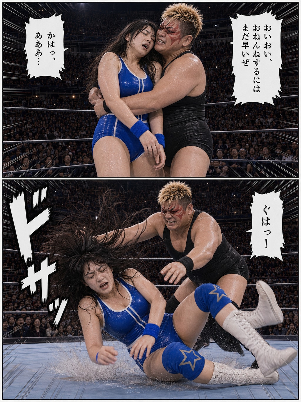 沙原美沙は圧倒される