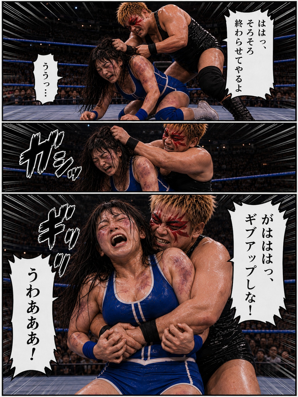 沙原美沙は圧倒される