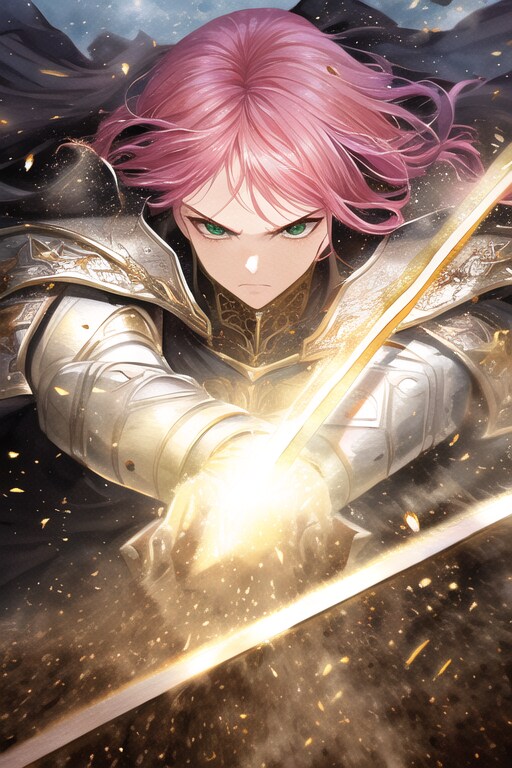 女騎士の攻撃(chatgptでプロンプト作成)