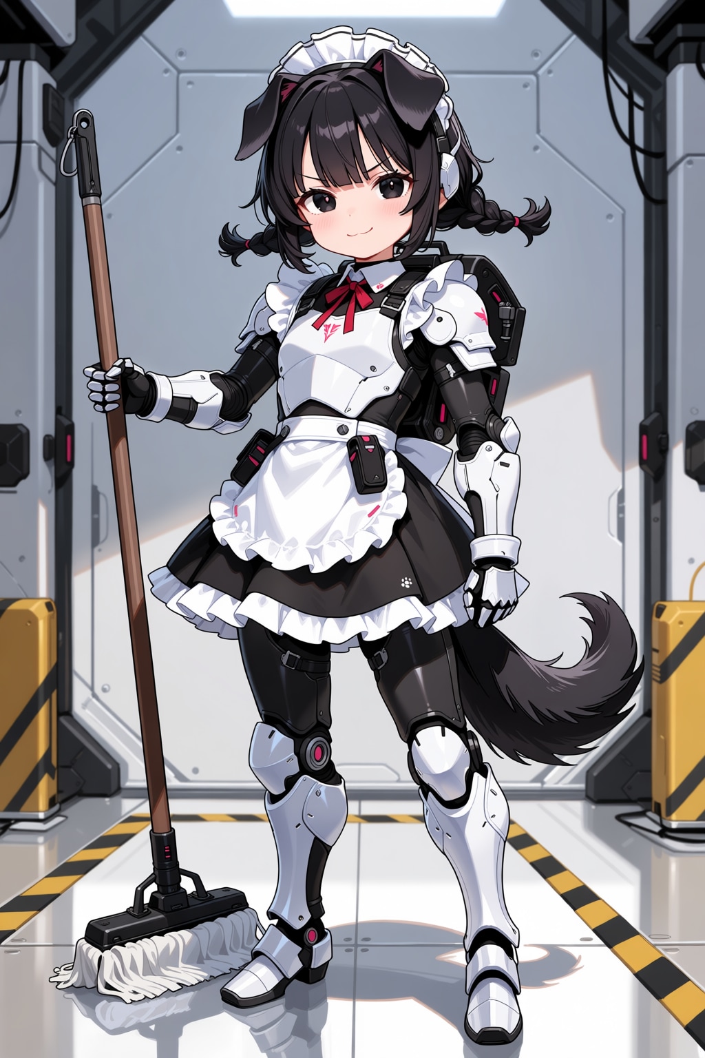 火力でお掃除するケモミミメイドさん