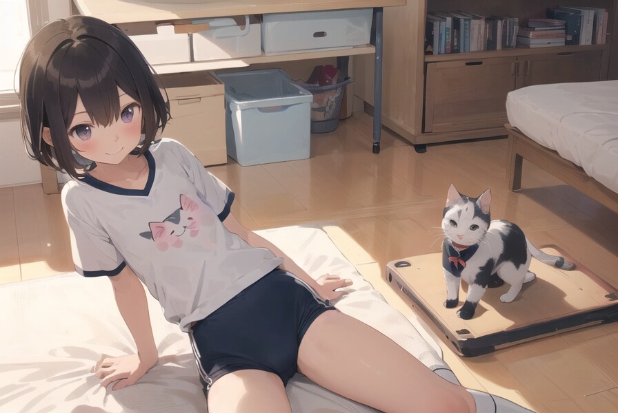 猫と体操少女 : 2023.11.05