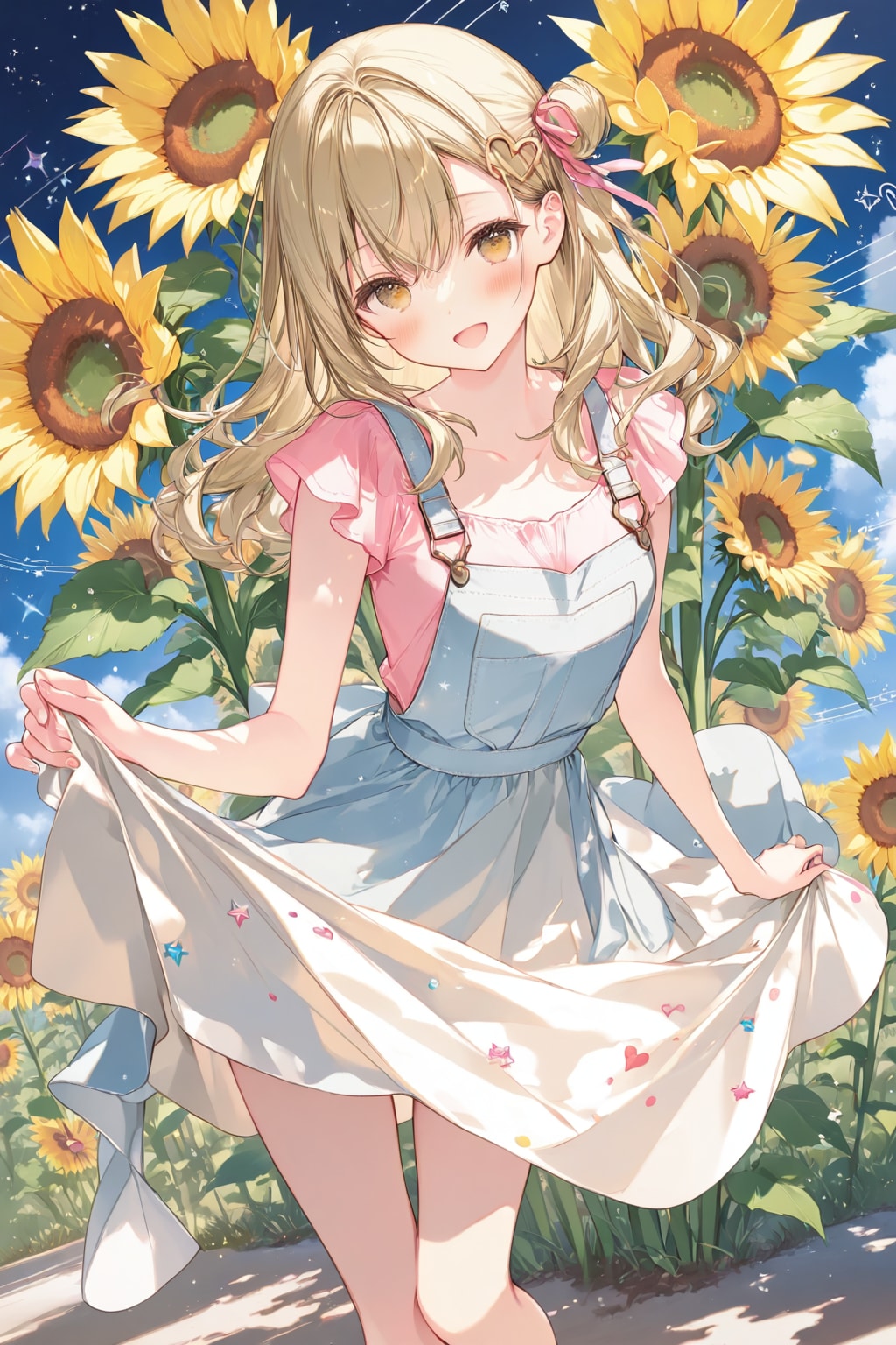 向日葵と少女 | の人気AIイラスト・グラビア