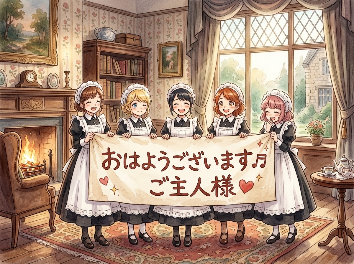 おはようございます♬ご主人様❤️ | の人気AIイラスト・グラビア