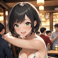 女の子だけイチゴ模様の下着姿に見える魔法のかかったお店 3枚目