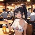 女の子だけイチゴ模様の下着姿に見える魔法のかかったお店 4枚目