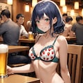 女の子だけイチゴ模様の下着姿に見える魔法のかかったお店 6枚目
