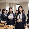 女子寮の朝食バイキング 11枚目