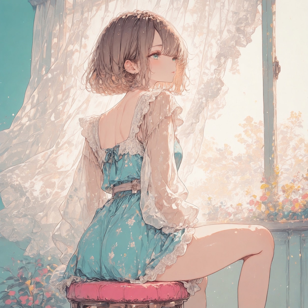 窓辺の少女